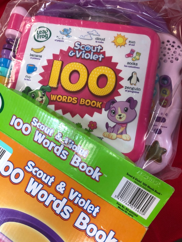 Photo 2 of LeapFrog Scout and Violet 100 Words Book (Amazon Exclusive), Purple Scout and Violet Standard Packaging