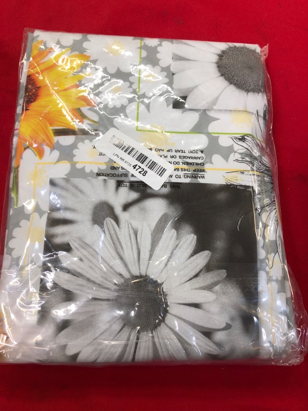 Photo 2 of Heavy Duty Vinyl Tablecloth with Flannel Backing Waterproof Oil-Proof PVC Table Cloth Stain-Resistant Wipeable Rectangle or Square Table Cover for Indoor and Outdoor 60X60 Inch Sunflower 60X60 Inch