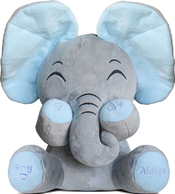 Photo 1 of 
Aidiya Elephant Stuffed Animals Baby Gifts Peluches Ear Interactive Elephant Talking Singing Plush Toys for Girls Boys Gift Adjustable Volume 11.8" Set...