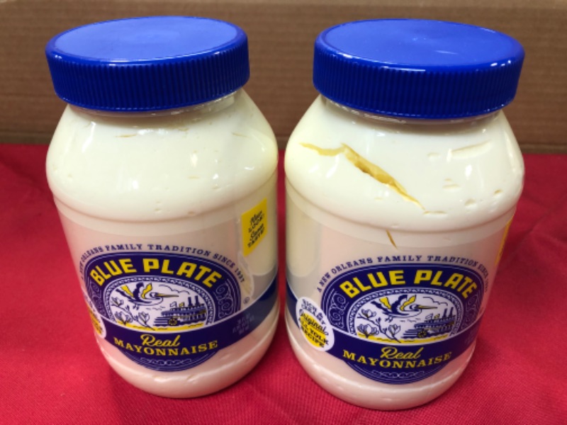 Photo 1 of 2pcs---Blue Plate Real Mayonnaise, Homestyle Mayo For Chicken Salad to Deviled Eggs, 30 Fl Oz  --exp date 09/2024 