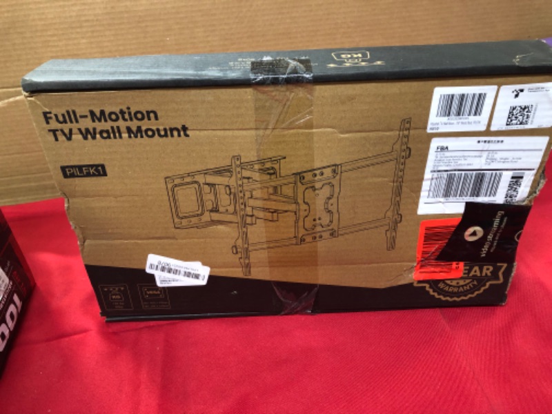 Photo 1 of Pipishell TV Wall Mount Full Motion for Most 37-75 Inch LED LCD OLED TVs, Wall Bracket TV Mount Articulating Swivel Tilt Extension Leveling Holds up to 132lbs Max VESA 600x400mm Fits 12/16" Wood Stud