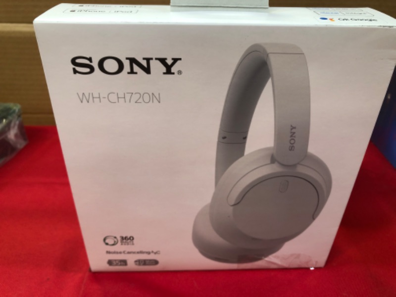 Photo 4 of Sony WH-CH720N Noise Canceling Wireless Headphones Bluetooth Over The Ear Headset with Microphone and Alexa Built-in, White New