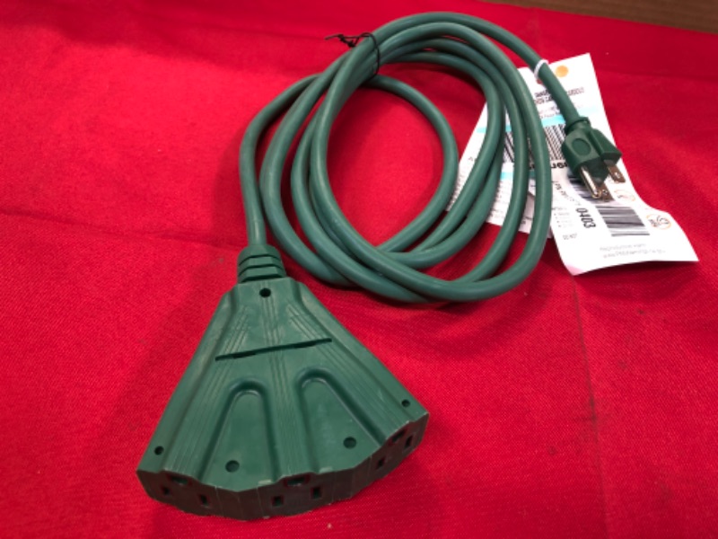 Photo 1 of  Outdoor Extension Cord, Green
