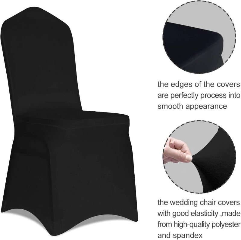Photo 1 of   Black Chair Covers 2pcs--