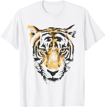 Photo 1 of Fearless Animal Tiger Eye Tiger Face Tiger Head Big Cat T-Shirt