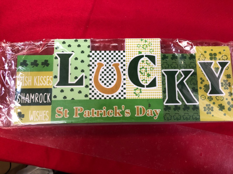 Photo 2 of 
Reversible Valentine's Day/St. Patrick’s Day Decorations Wooden Sign, Double-Sided Valentines & St. Patrick’s Day Theme Farmhouse Table Centerpiece...