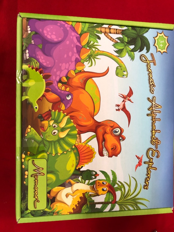 Photo 2 of Dinosaur Alphabet Learning Toys with Uppercase and Lowercase - 13 Dinos - 26 Letters - Preschool Activities Montessori Fine Motor Skills for Toddlers Kids Boys Girls Gift