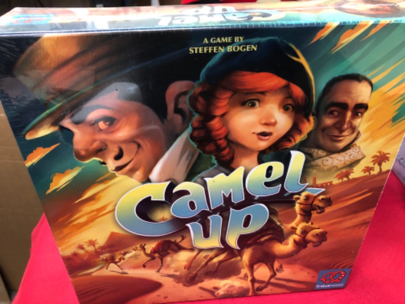 Photo 2 of Camel Up (Second Edition) | Strategy , Dice Game | Family Board Game for Adults and Kids | Ages 8 and up | 3 to 8 Players | Average Playtime 30-45 Minutes | Made by Eggertspiele