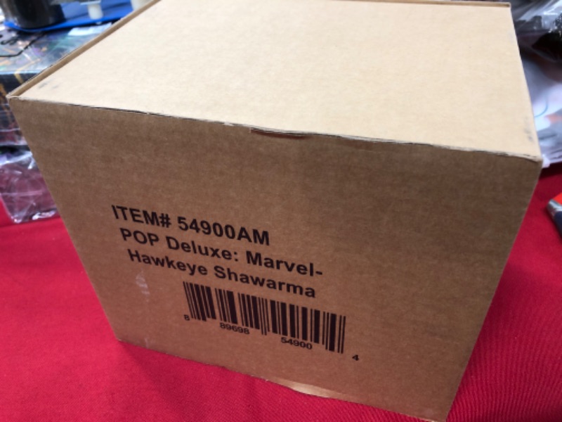 Photo 2 of Funko Pop! Deluxe Marvel: Avengers Victory Shawarma Series - Hawkeye, Amazon Exclusive, Figure 3 of 6