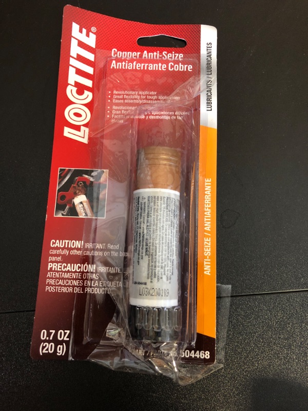 Photo 2 of Loctite 504468 Copper Anti-Seize Stick for Automotive: High-Temperature, for Severe Environments, Flexibility for Tough Applications | Copper, 20 Gram Stick 20 Grams