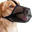 Photo 1 of Size S--Patyelf Dog Muzzle?Adjustable Puppy Muzzles?Soft Mesh Muzzle?Anti Biting, Barking and Chewing,Ajustable and Breathable?Nylon Mesh Dog Muzzle with Overhead Strap for Small Dogs