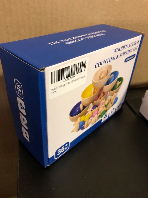 Photo 1 of Montessori Wooden Color Sorting Toys - Sensory Toys Matching Game with Sorting Bowls - Preschool Learning Educational Toddler Toys for 3+ Year Old Boy and Girl Gifts