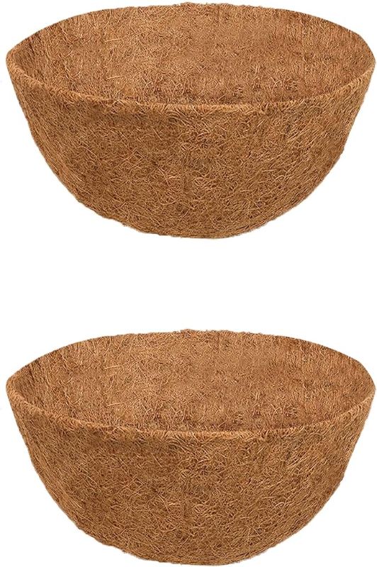 Photo 1 of 2Pack CASIMR 14 Inch Coco Planter Basket Liners
