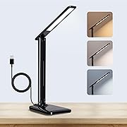 Photo 1 of LED Desk Lamp Office Light: Bright Lamps for Reading - Dimmable Desk Lamps 3 Color Modes for Home Office, Small Portable Study Lamp for College Drom