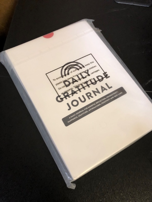 Photo 2 of Daily Gratitude Journal - Mindful Reflection, Productivity, Happiness, Gratitude, Affirmations, Positivity and Self-Care - Start Any Time Undated Daily Guide Planner with Prompts (red)