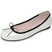 Photo 1 of Size 39---BLOCHSTORE-US Women's Nashira Ballet Flat, Bianco Leather