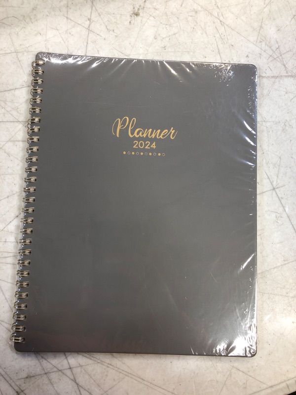Photo 2 of 2023-2024 Planner - Planner 2023-2024, 2023-2024 Planner Weekly and Monthly, Jul. 2023 - Jun. 2024, 8" × 10", To-Do List, Strong Twin-Wire Binding, Flexible Cover, Improving Your Time Management Skill Grey
