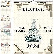 Photo 1 of 2024 Lyric Calendar TS Roaring Twenties Taylor Calendar,12 Month Calendar Planner,