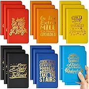 Photo 1 of 18 Pack A5 Inspirational PU Hardcover Notebook Back to School 5.5 x 8.21 Motivational Lined Writing Journal Notebooks 