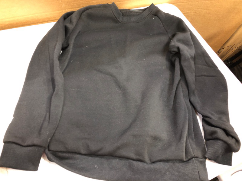 Photo 1 of Boy's size L----Long Sleeve fleece sweatshirt -Black 