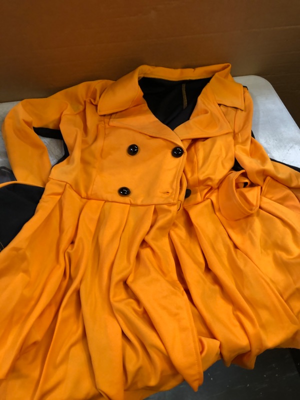 Photo 2 of Black/Orange Long Sleeve Coat****Unknown Size 