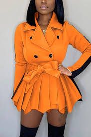 Photo 1 of Black/Orange Long Sleeve Coat****Unknown Size 