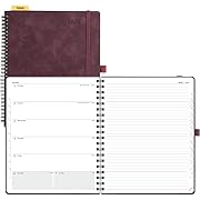 Photo 1 of POPRUN 2024 Planner Weekly Notebook 8.5'' x 10.5'', Agenda 2024 Appointment Book with Monthly Tabs