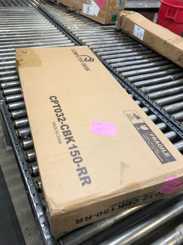 Photo 1 of Rolanstar Computer Desk with Hutch & Storage Shelves, Gaming Desk with LED Lights & Power Outlets, L Shaped Desk, Corner Desk Home Office Desks, Carbon Fiber Black Carbon Black