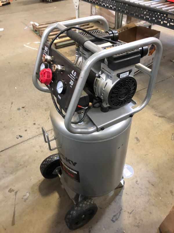 Photo 2 of 20 Gal. Vertical Electric-Powered Silent Air Compressor