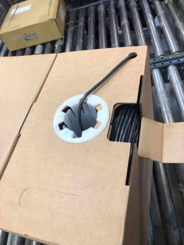 Photo 1 of CAT6 Plenum (CMP) Cable 1000FT | Network Analyzer Test Passed | 23AWG 4Pair, Solid 550MHz Network Cable 10Gigabit UTP, Available in Blue, White, Green, Gray, Black, Red & Yellow Color (Black)