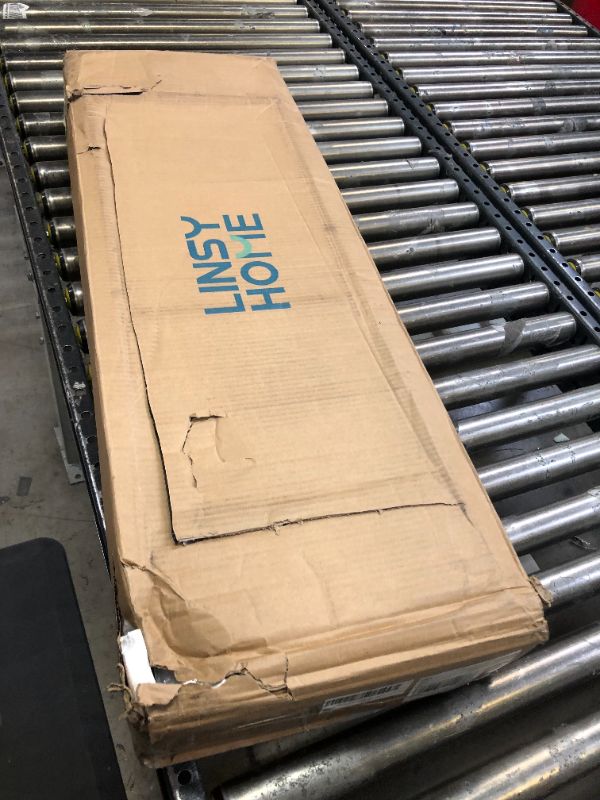 Photo 1 of LINSY HOME Console Table, 4-Tier Sofa Tables for Entryway, Narrow Tables with Open Storage Shelves, 39.3” Console Tables for Entryway, Hallway, Sofa, Couch, Living Room, Bar, Kitchen, Brown Oak