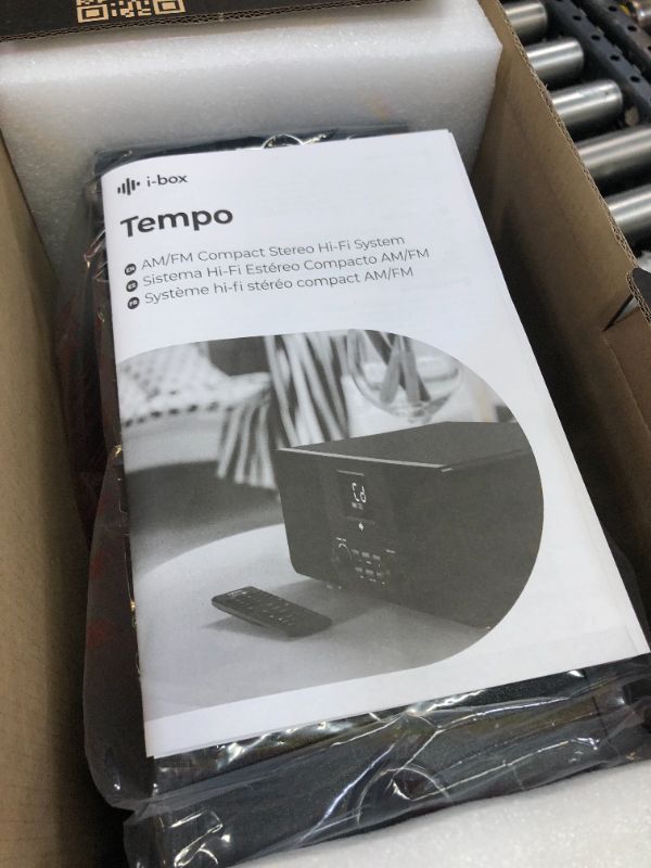 Photo 1 of i-box Tempo, CD Player, Home Stereo System, Bluetooth Speakers, AM/FM Radio, MP3, AUX, Bass Speakers, Tray Loading, LED Display Digital Clock, CD Players for Home