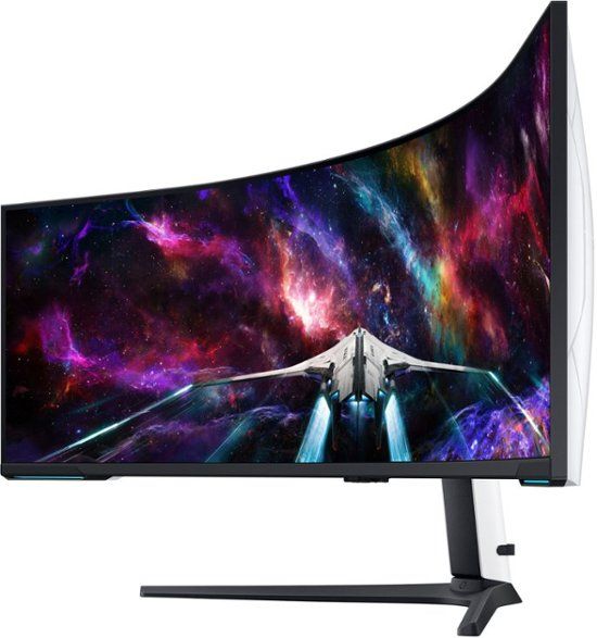 Photo 1 of ##Sold as Parts only##
##Sold as Parts only##
Samsung - 57" Odyssey Neo G9 Dual 4K UHD Quantum Mini-LED 240Hz 1ms HDR 1000 
Curved Gaming Monitor (HDMI 2.1, DP 2.1, USB 3.0) - Black
