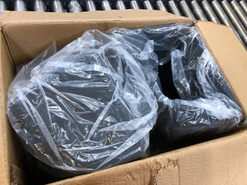 Photo 1 of Tesla Model Y Accessories 2023, Tesla Model Y Trunk Storage Bins, Tesla Model Y Trunk Organizer, Trunk Side Rear Trunk Organizer with Lids for Tesla Model Y 2019-2022, Set of 2 (Flocked Lids)