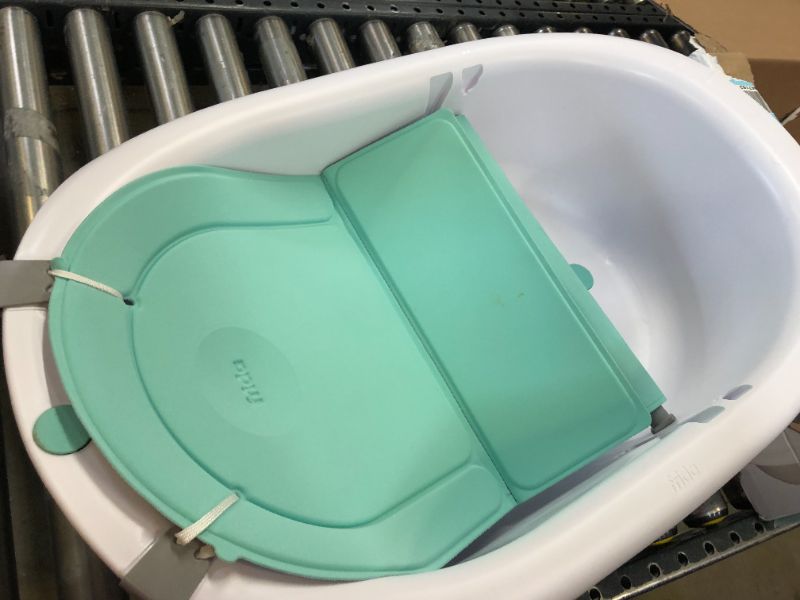 Photo 3 of 4-in-1 Grow-with-Me Bath Tub by Frida Baby Transforms Infant Bathtub to Toddler Bath Seat with Backrest for Assisted Sitting in Tub