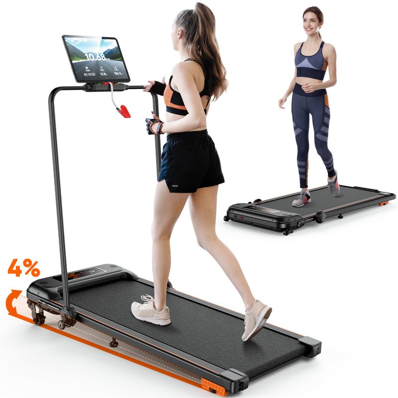 Photo 1 of YGZ Treadmill with Incline, Foldable Walking Pad Under Desk, 2.5HP Treadmills for Home/Office, Installation-Free, Remote Control/App Control