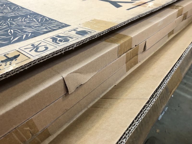 Photo 1 of Outdoor Privacy Screen, Decorative Privacy Screen with Stand 6FT Metal Divider for Outdoor Garden Backyard Patio Free Standing, Black (Leaf)