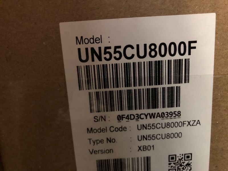 Photo 1 of SAMSUNG 55-Inch Class Crystal UHD 4K CU8000 Series PurColor, Object Tracking Sound Lite, Q-Symphony, Motion Xcelerator, Ultra Slim, Solar Remote, Smart TV with Alexa Built-in (UN55CU8000, 2023 Model)
