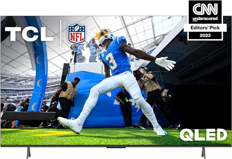 Photo 1 of TCL 75-Inch Q6 QLED 4K Smart TV with Google (75Q650G, 2023 Model) Dolby Vision, Atmos, HDR Pro+, Game Accelerator Enhanced Gaming, Voice Remote, Works Alexa, Streaming UHD Television
