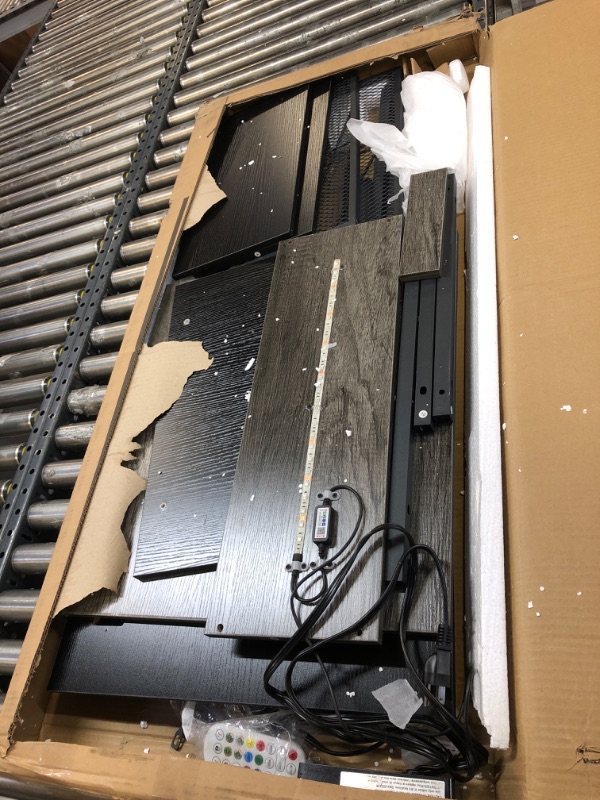 Photo 1 of ODK 55 Inch Small L Shaped Gaming White Computer Desk with Power Outlets, Corner Desk with Reversible Storage Shelves & PC Stand for Small Space Home Office, Modern Simple Writing Table, White White 55 inch