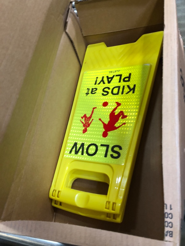 Photo 1 of Kids at Play Signs For Street Children at Play Safety Signs For Street Slow Down Signs Kids Playing Reflective Caution Sign