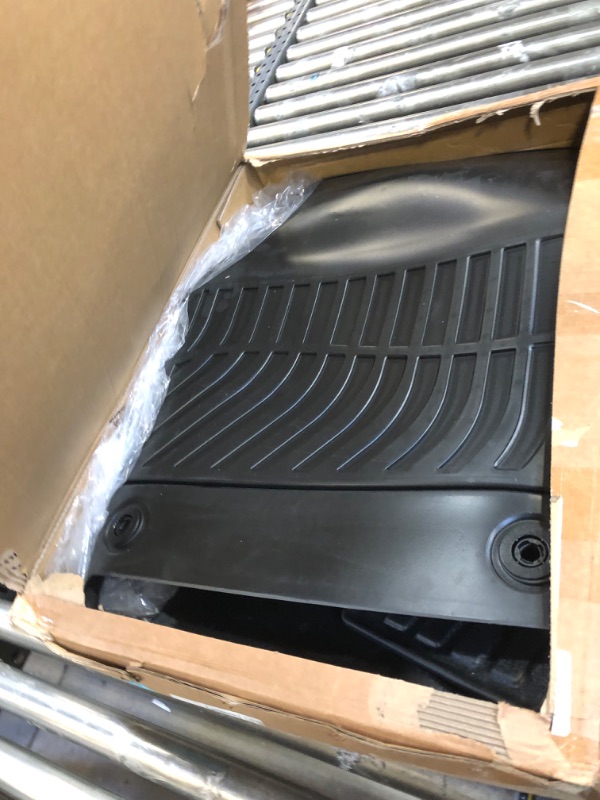 Photo 1 of ANBINGO Floor Mats for Genesis GV60 2023 All Weather Car Mat Odorless TPE Non Slip Protection Heavy Duty Fits Front & 2nd Row Floor Liners Waterproof Luxury Black Full Set Accessories Genesis GV60 2023 Floor Mats