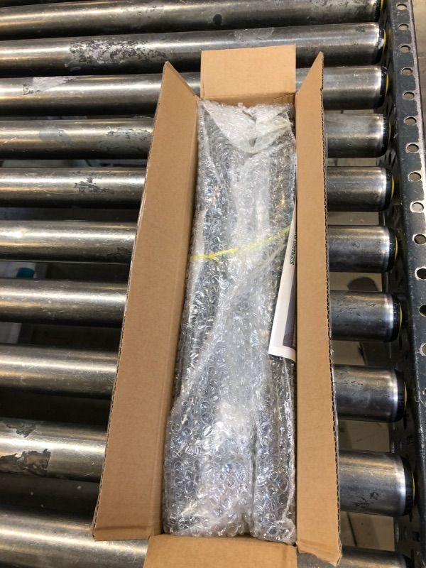 Photo 1 of Matte Black Shower Curtain Rod 32 to 73 Inches, 1 Inch Adjustable Spring Tension Curtain Rod No Drill, Stainless Steel Shower Rod for Bathroom, Closet, Window, Room Divider, Never Rust, Non Slip