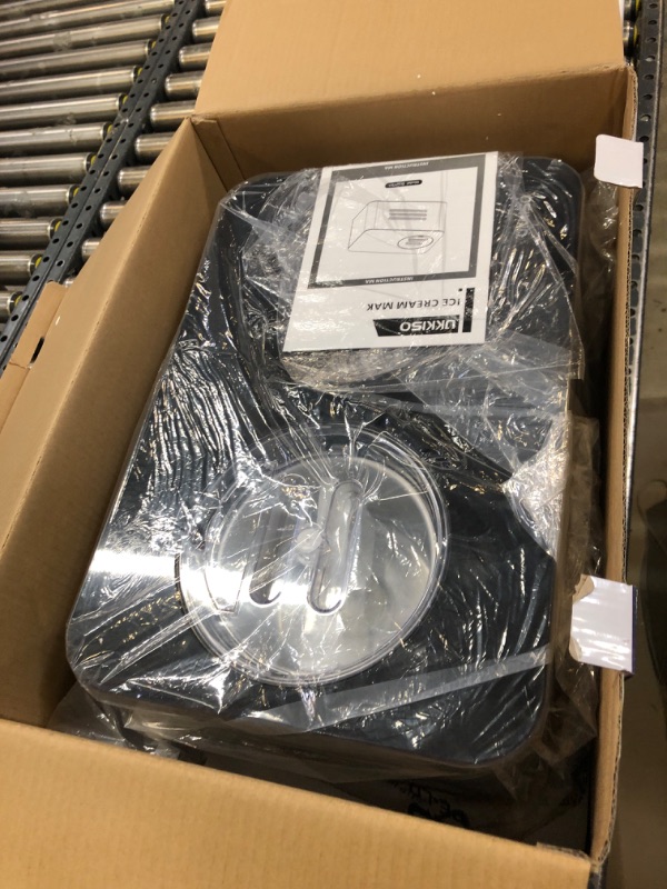 Photo 1 of UKKISO Ice Cream Maker for Home: 1.5 Quart Automatic Ice Cream Maker Machine with 4 Operation Mode, Stainless Steel Homemade Soft Serve Ice Cream Machine with Compressor for Kids, Home, Holiday