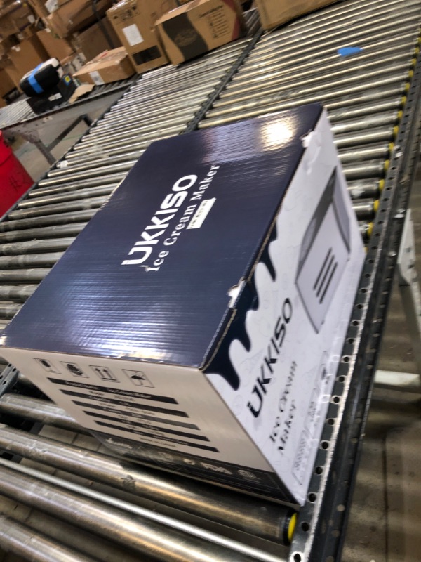 Photo 1 of UKKISO Ice Cream Maker for Home: 1.5 Quart Automatic Ice Cream Maker Machine with 4 Operation Mode, Stainless Steel Homemade Soft Serve Ice Cream Machine with Compressor for Kids, Home, Holiday