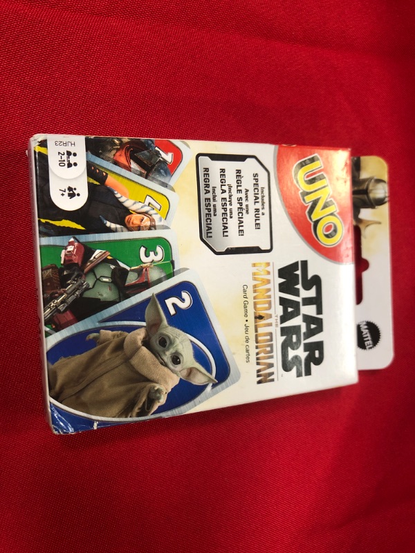 Photo 2 of ?UNO Star Wars The Mandalorian, Themed Deck & Special Rule, Gift for Kid, Adult & Family Game Nights, Ages 7 Years Old & Up, HJR23