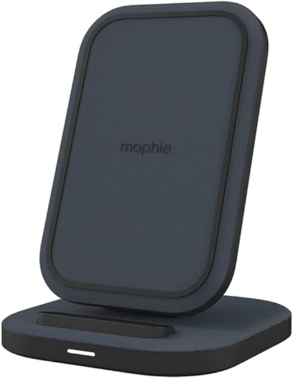 Photo 1 of mophie Universal Wireless Charging Stand | 15 Watt Fast Charging | for Qi-Cerified Phones Like Samsung Galaxy, Google Pixel, Apple iPhone 11 (Pro, Pro Max), iPhone XR/XS/SE, iPhone 8 | Black
