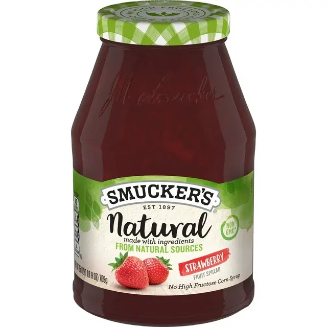 Photo 1 of 8pcs 04/2025 ----Smucker's Natural Fruit Spread 17.25oz Jar  (Strawberry)
