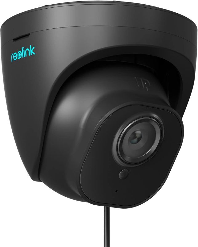 Photo 1 of REOLINK Security Camera Outdoor, IP PoE Dome Surveillance Camera, Smart Human/Vehicle Detection, Work with Smart Home, 100ft 5MP HD IR Night Vision, Up to 256GB microSD Card, RLC-520A (Black)