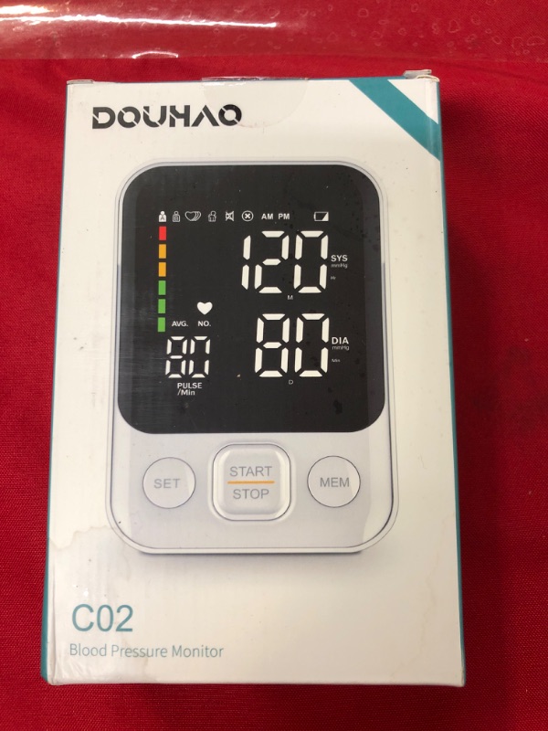 Photo 2 of Blood Pressure Monitor Upper Arm Cuff 8.7"-15.7" Bp Machine Automatic Digital Blood Pressure Machine Led Backlit Display 2 Users 240 Memory with Storage Bag Smart Instant